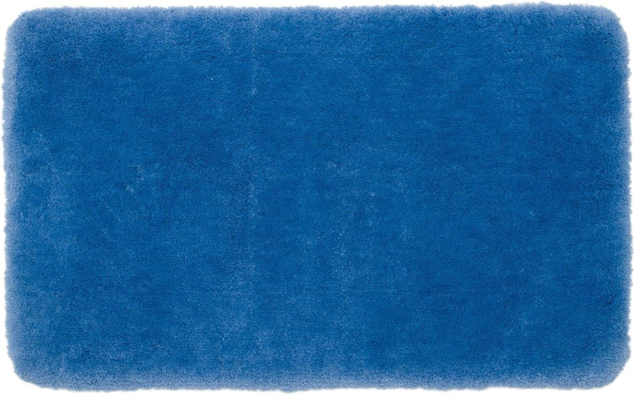 BADTEPPICH Deluxe TAUBENBLAU 70X120CM - Blau, Textil (120/70cm)