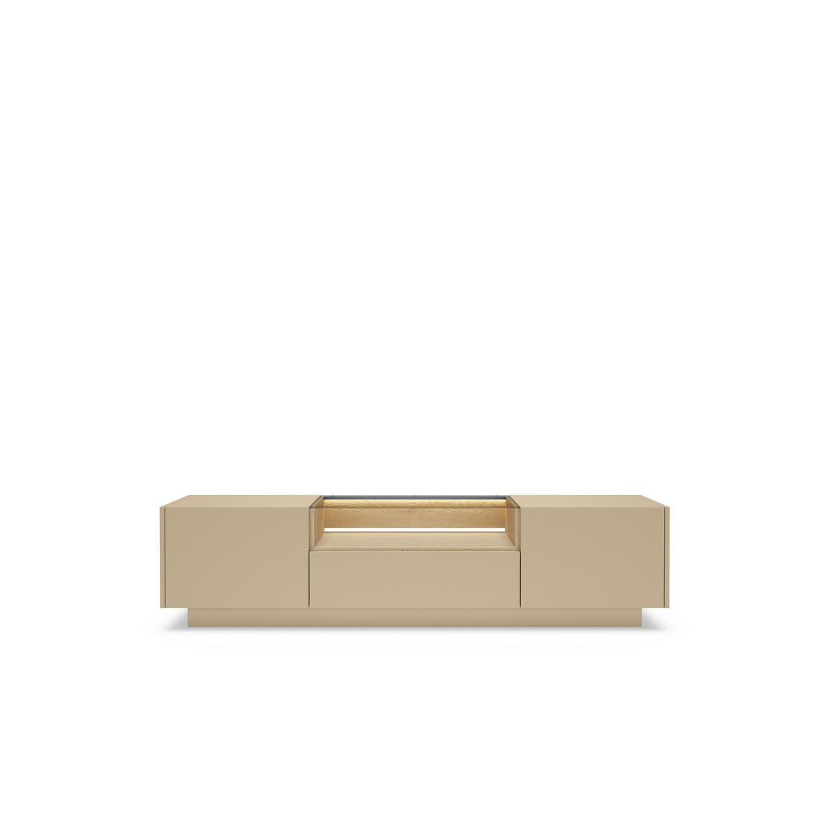LOWBOARD PORTA 176,4/43,4/39,5 cm, Beige - Beige, Holzwerkstoff (176.4/43.4/39.5cm) - MASSENO