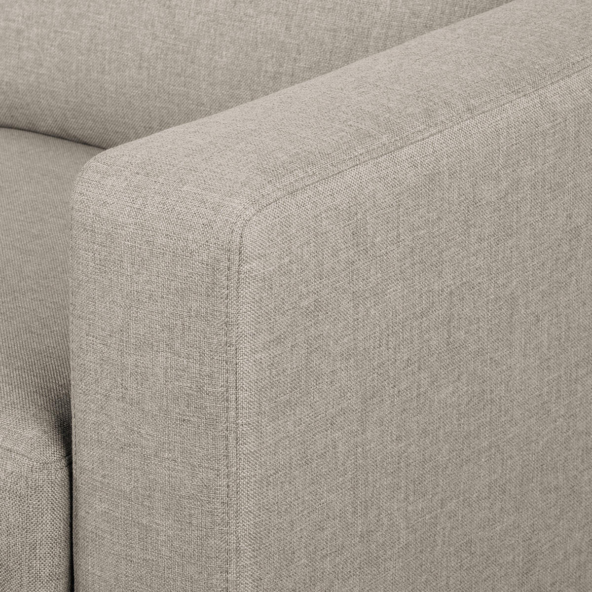 ECKSOFA - Cappuccino, Holz/Buchenholz (154/140cm) - home24