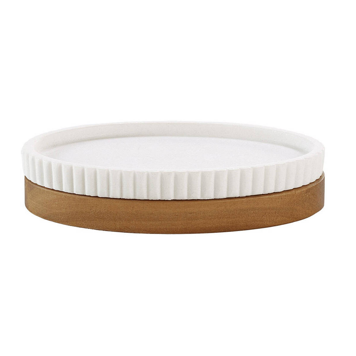 SEIFENSCHALE Akazienholz Niagara - Weiß, Kunststoff (9.5/2.8/14cm) - Douceur d´intérieur