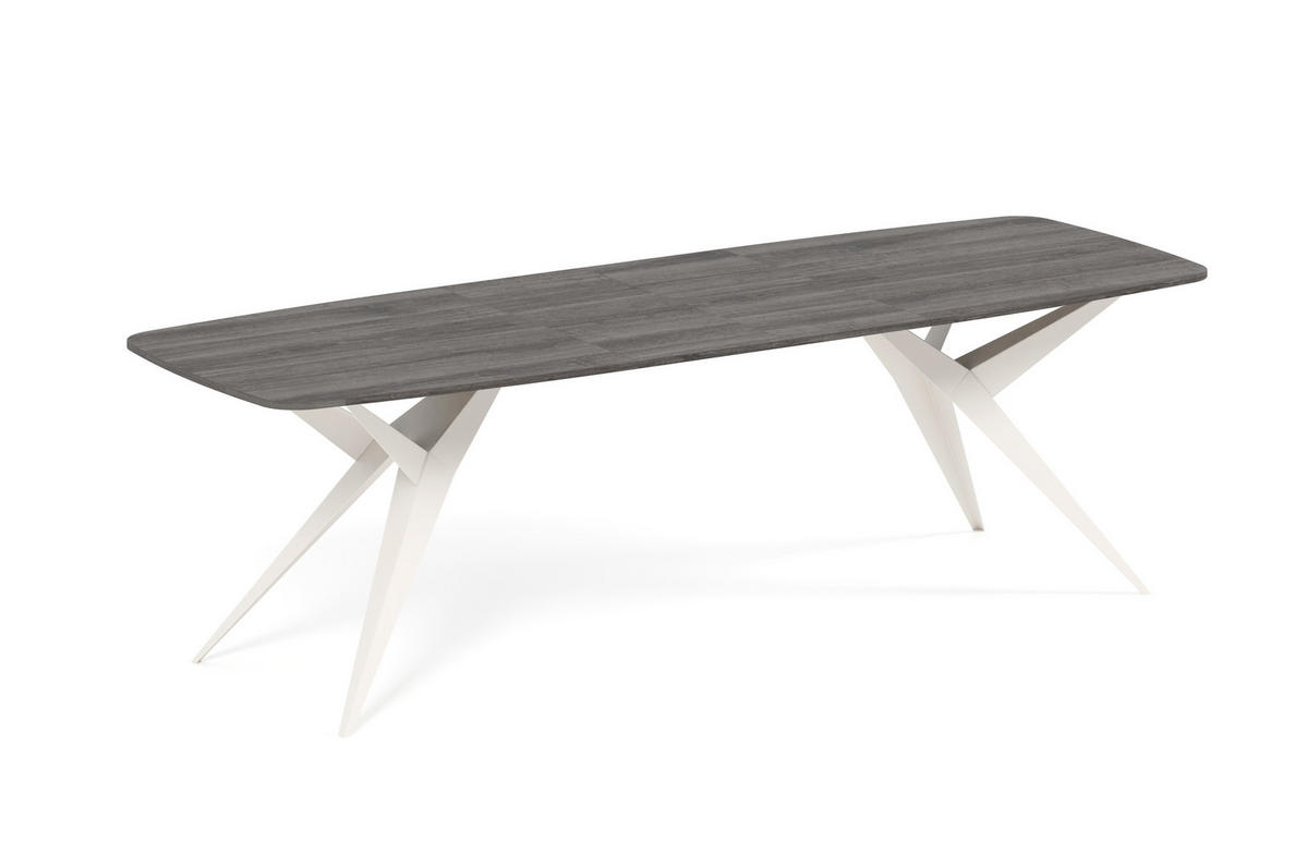 ESSTISCH AXIS - Kaschmir/Beige, Holzwerkstoff/Metall (90/180/76cm) - Meblini
