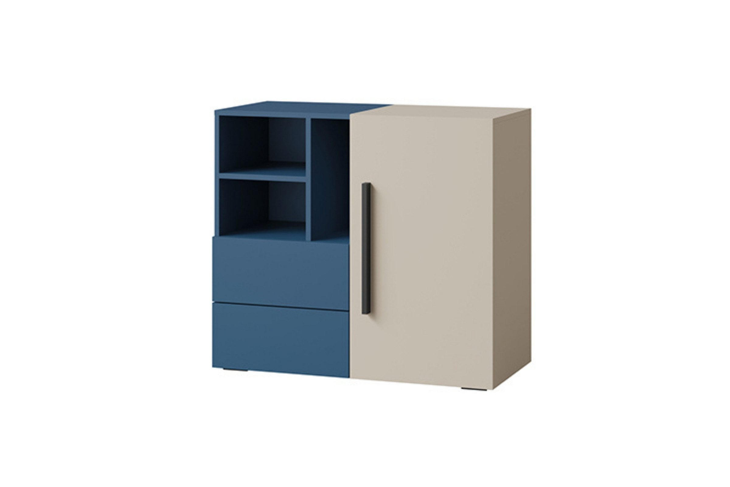 KINDERKOMMODE LIMA 08 90/80/40 cm in Kaschmir/Meeresblau - Kaschmir/Blau, Holzwerkstoff (90/80/40cm) - Deine Möbel 24