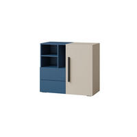 KINDERKOMMODE LIMA 08 90/80/40 cm in Kaschmir/Meeresblau - Kaschmir/Blau, Holzwerkstoff (90/80/40cm) - Deine Möbel 24