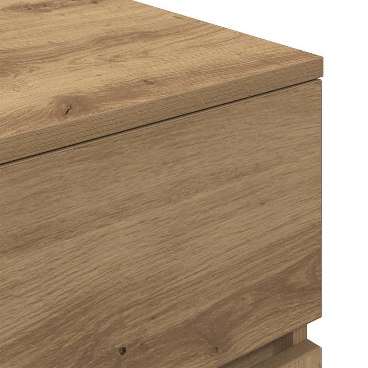 NACHTTISCHE Mit 3 Schubladen 2Er Set Artisan-Eiche 39/35/65 Cm - Braun, Holzwerkstoff (35/65/39cm) - vidaXL