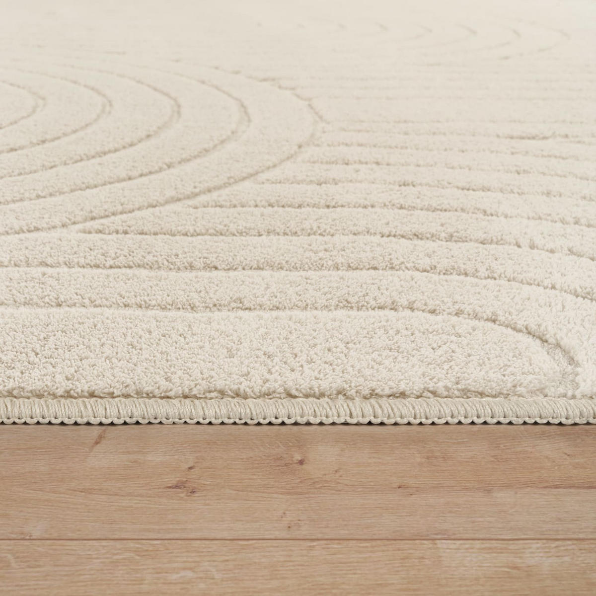 HOCHFLORTEPPICH Creme 120 x 160 cm - Creme, Kunststoff (120/160cm) - TT Home