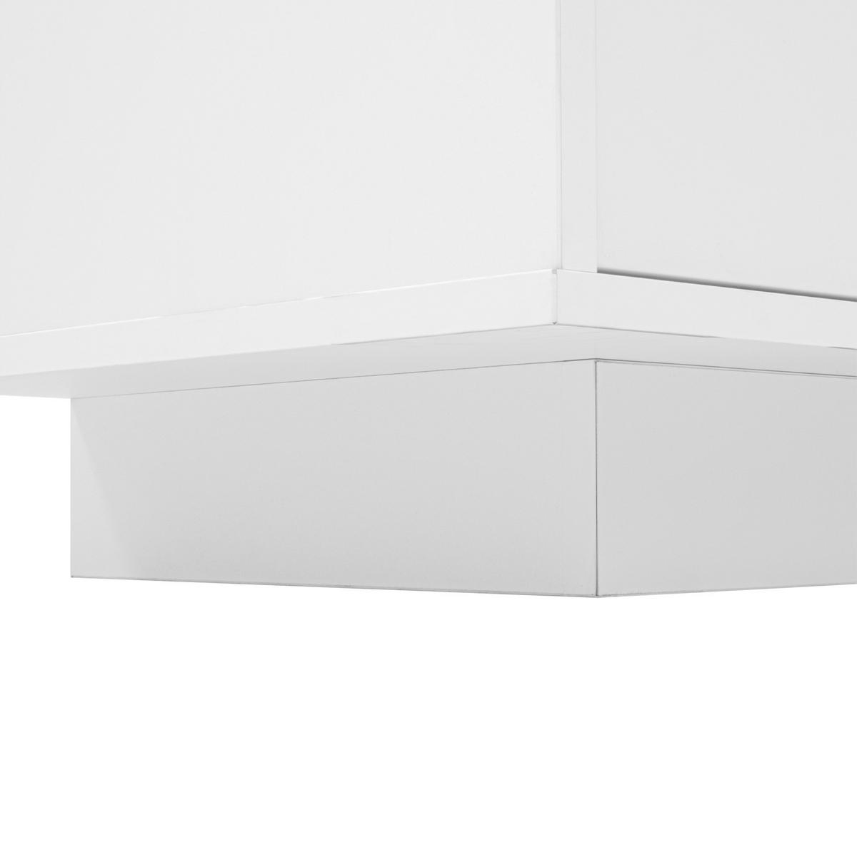 LOWBOARD 170/40/45 cm Weiß aus MDF und Spanplatte mit Wellen-Design - Weiß, Holzwerkstoff (45/40/170cm) - OKMYHOME