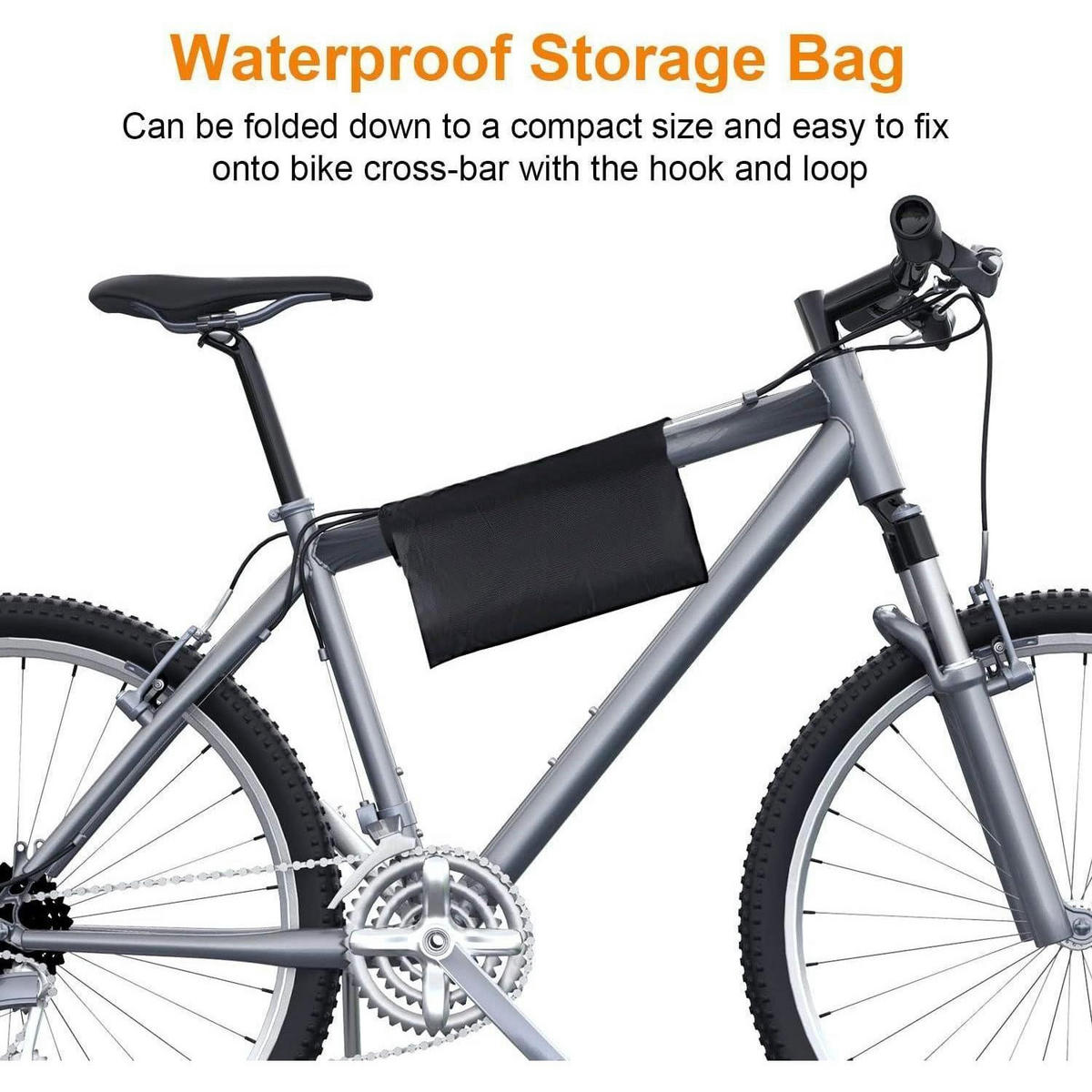 FAHRRADABDECKUNG Wasserdicht 200 x 110 x 70 cm Schwarz - Schwarz, Textil (110/70.1/199.9cm)