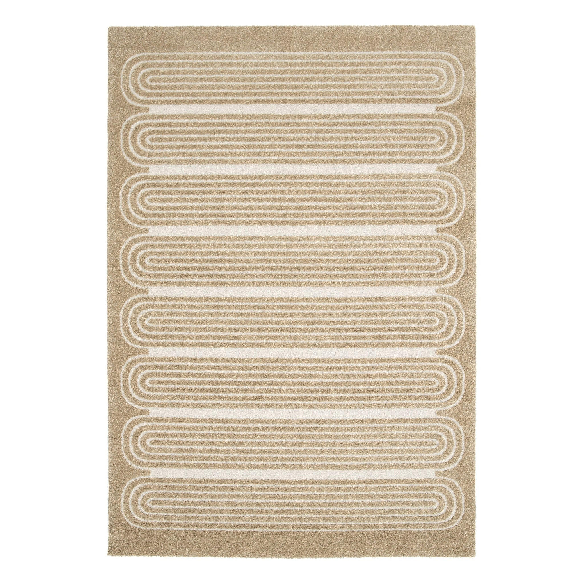 TEPPICH sehr weich mit Relief-Effekt bruin - Braun, Textil (120/170cm) - AFK Living