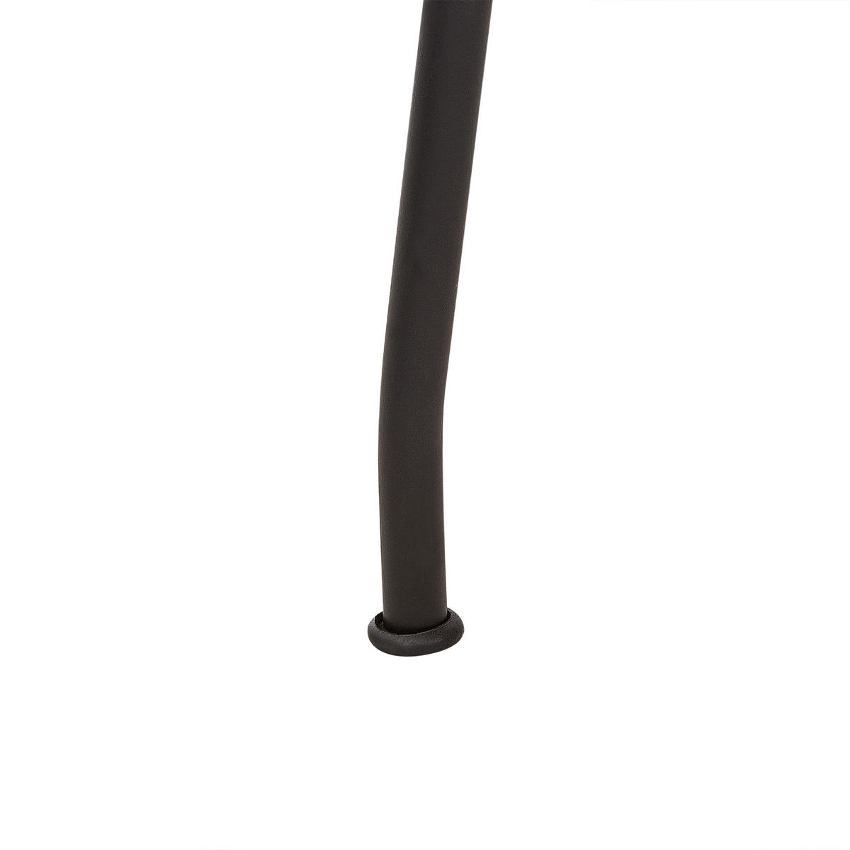 GARTENTISCH Heller Holzfarbton Varenna - Hellbraun/Schwarz, Holz (106/103/74cm) - Beliani