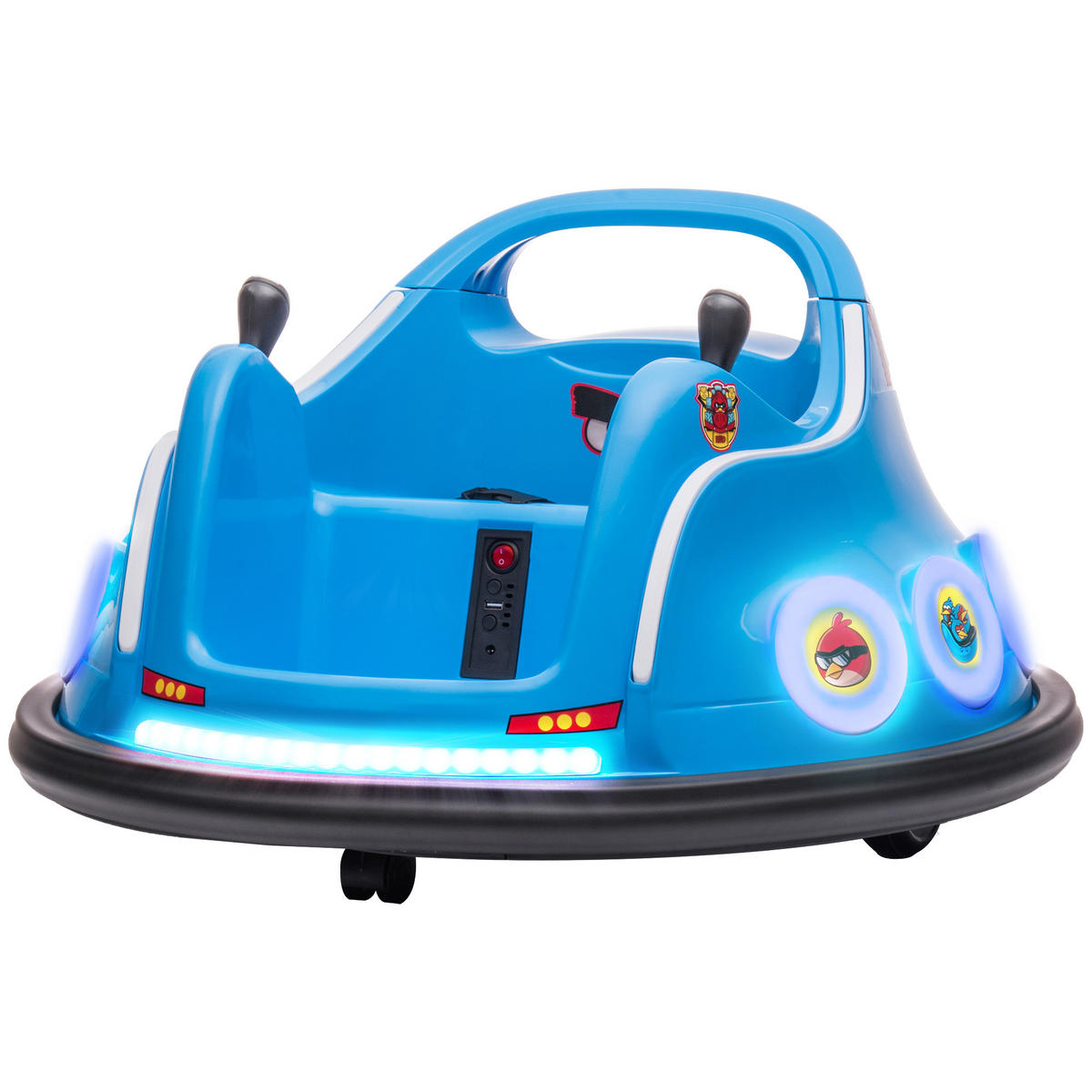 KINDER-AUTOSCOOTER DE-06209 Angry Birds lizenziert mit 360°-Drehung und Fernbedienung Blau - Blau, Kunststoff/Metall (73/73/44cm) - ComfortXL
