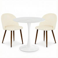 ESSGRUPPE LOIRE/NAVIA 3er Set weiß - Weiß, Metall - IDIMEX