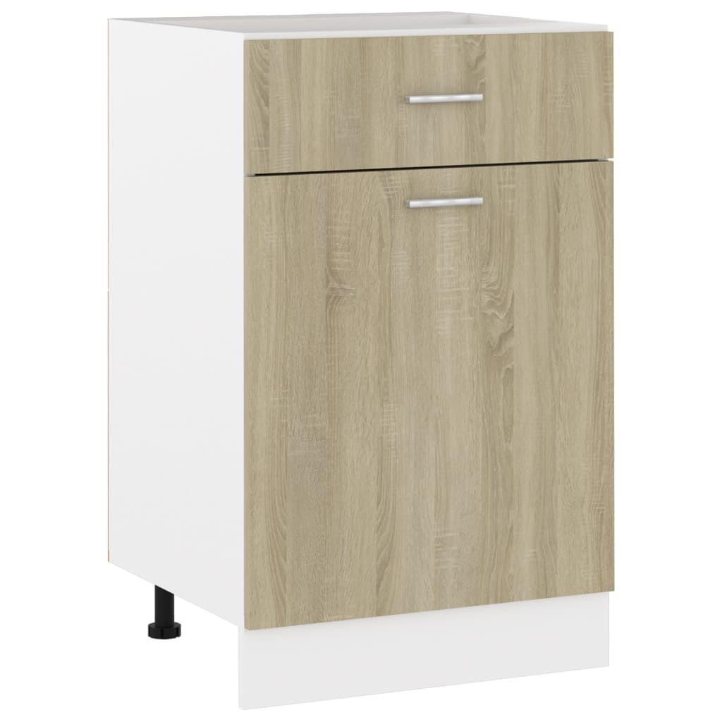 vidaXL Küchenunterschrank Sonoma Eiche 50x81.5x46 cm