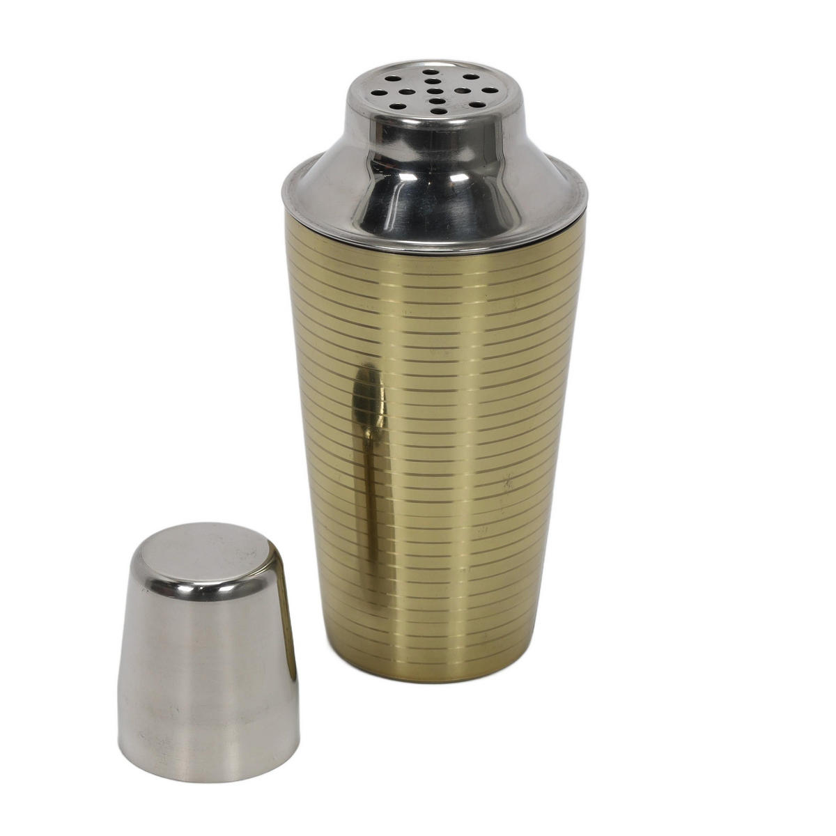 COCKTAIL-SHAKER aus Edelstahl 500 ml 8,5/8,5/22 cm - Goldfarben, Metall (8.5/22/8.5cm) - Excellent Houseware