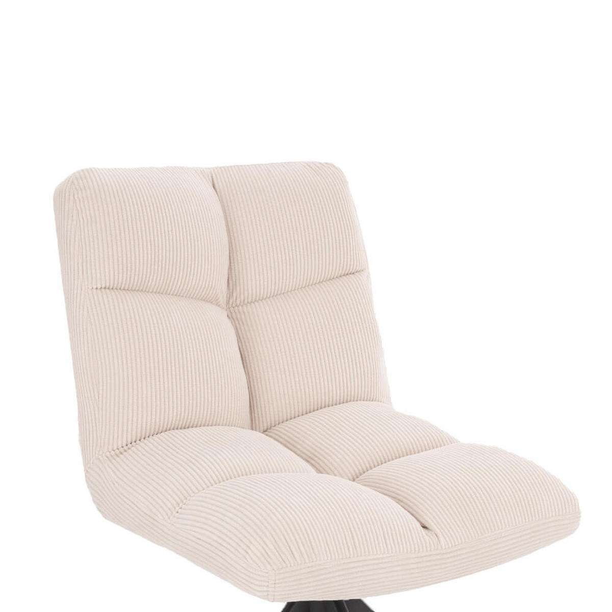 ESSZIMMERSTUHL drehbar CordNODA – 2er Set Creme - Creme, Textil/Metall (61/84/47cm) - Home Deluxe