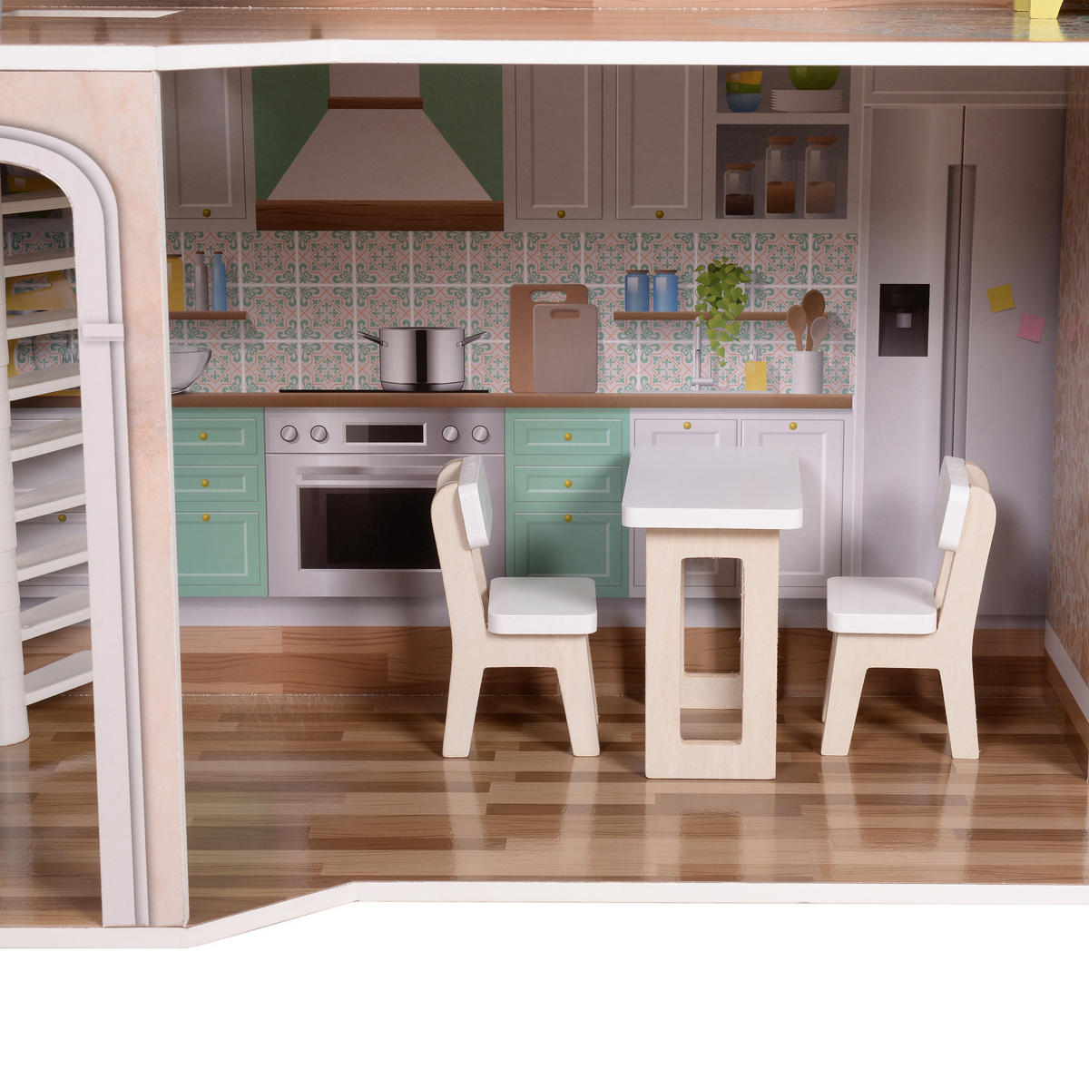 PUPPENHAUS, Mehrfarbig, 118cm - Multicolor, Holz (82/118/28cm) - Teamson Kids
