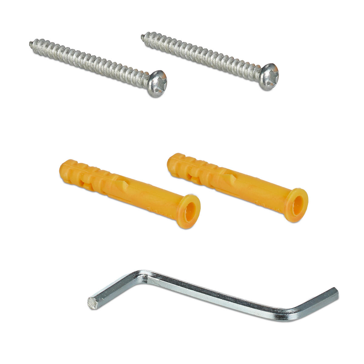 NÁSTĚNNÉ regály - bílá, dřevo (60/54/15cm) - Relaxdays