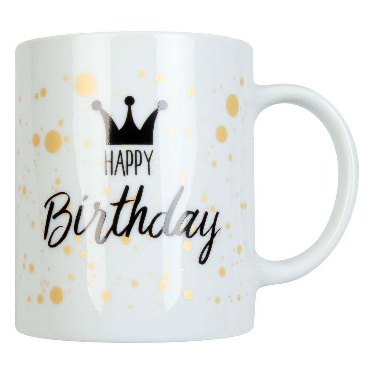 KAFFEEBECHER Happy Birthday - Naturfarben, Keramik (0.33L) - Könitz