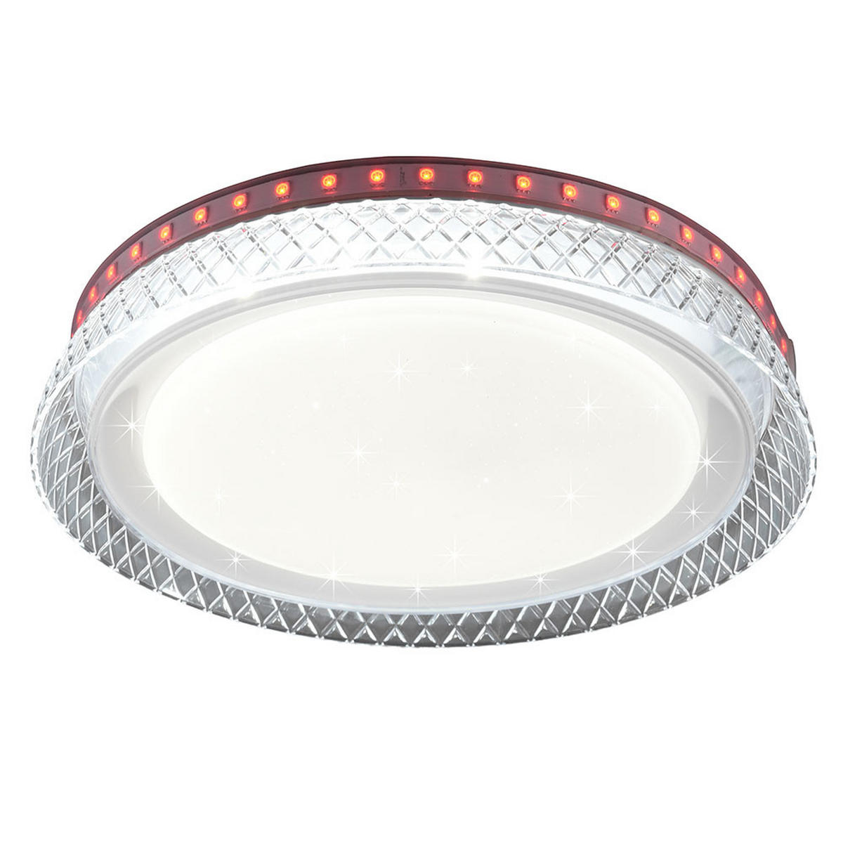 LED DECKENLEUCHTE Kunststoff Weiß - Weiß, Kunststoff (28/28/5cm)