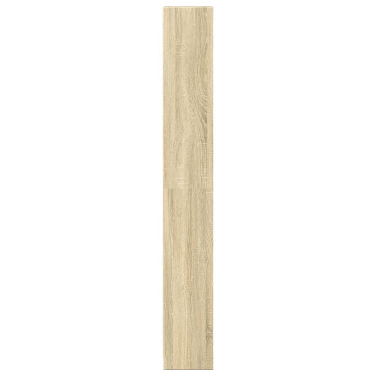 BÜCHERREGAL mit 5 Fächern 40/24/176 cm aus Holzwerkstoff Sonoma-Eiche Dekor - Sonoma Eiche, Holz (40/176/24cm) - vidaXL