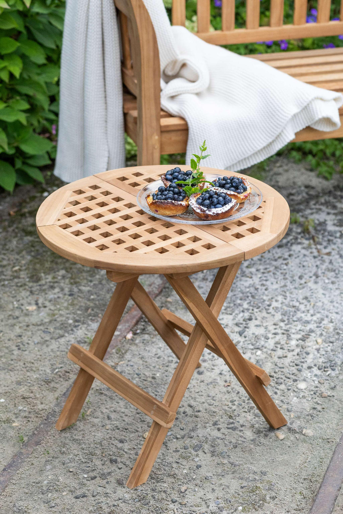 BEISTELLTISCH Dorset - Naturfarben, Holz (50/50/51cm) - Mr. Deko