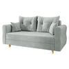 SCHLAFSOFA Zako 2 - Hellgrau/Naturfarben, Holz/Textil (167/85/77cm) - MIRJAN24