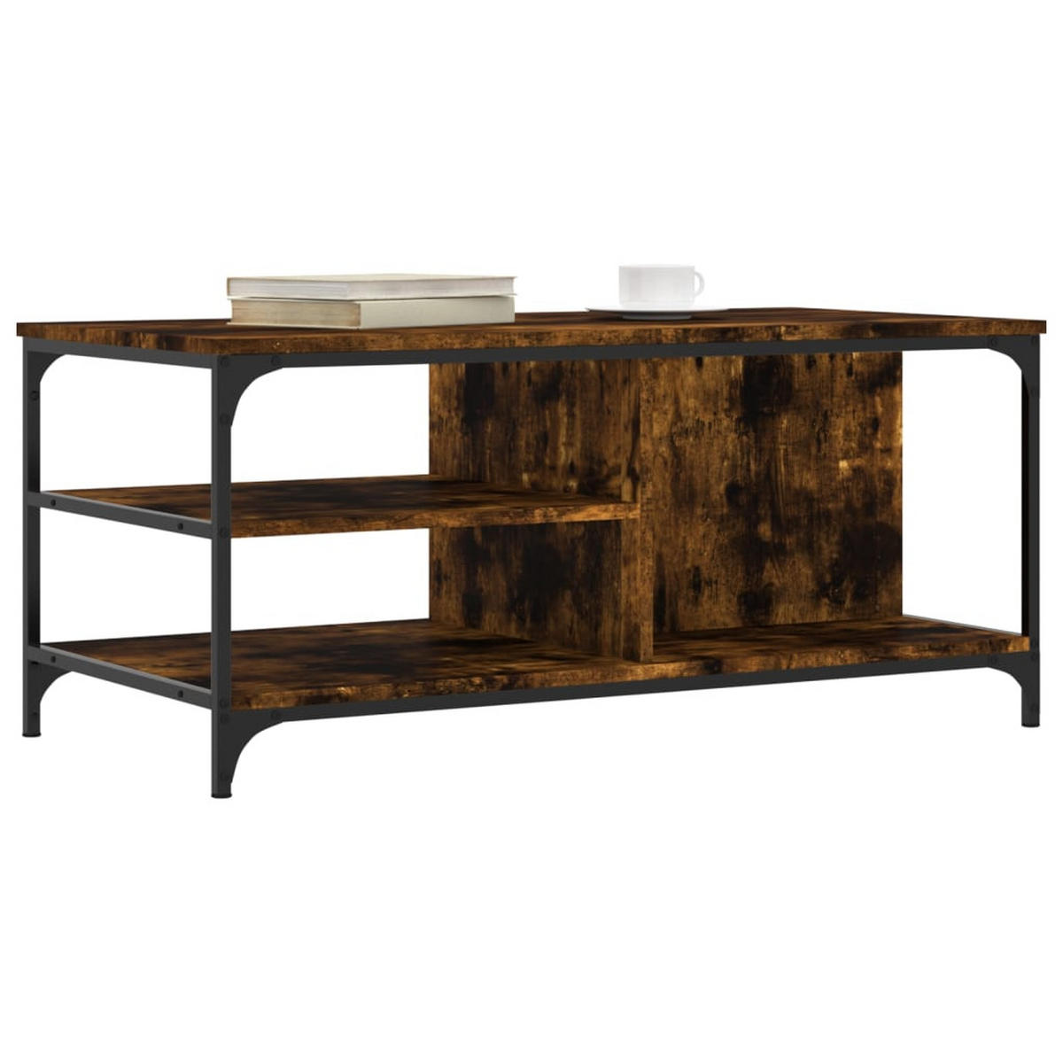 COUCHTISCH Räuchereiche 100x50x45 cm Holzwerkstoff - Braun, Holzwerkstoff (100/50/45cm) - furnicato
