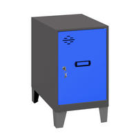 SCHLIESSFACHWÜRFEL Amego HxBxT 57,5x30x50 cm Mit Standfüße Blau-Anthrazit Spind - Blau, Metall (30/57.5/50cm) - PROREGAL