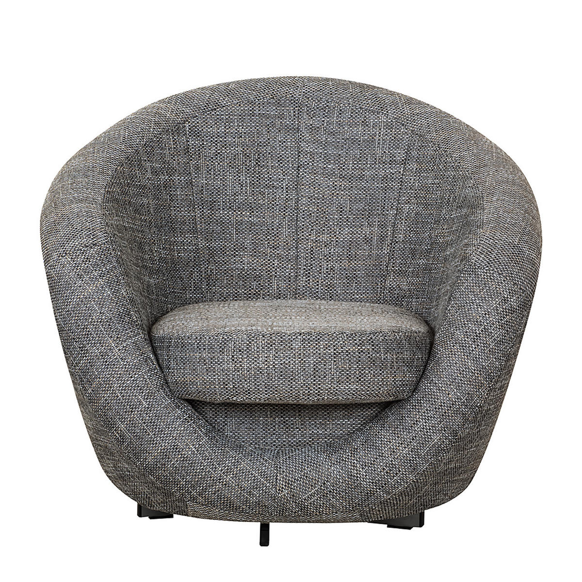 DREHSESSEL - Grau, Textil (92/75/80cm) - home24