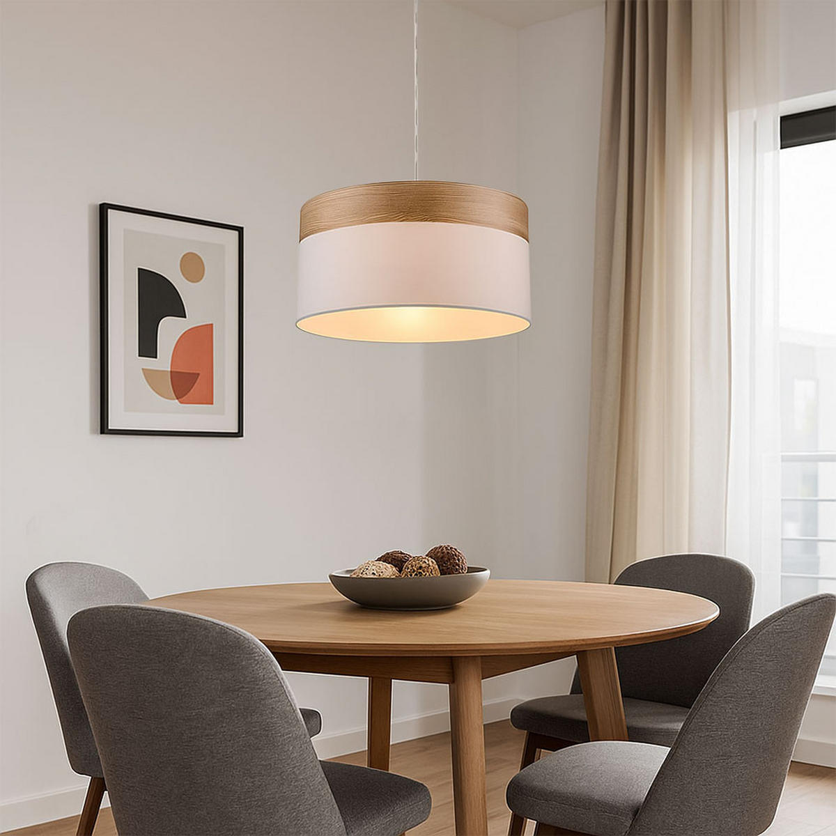 LED HÄNGELEUCHTE CHIPSY Weiß Metall - Weiß, Metall (40/40/120cm) - Globo Lighting