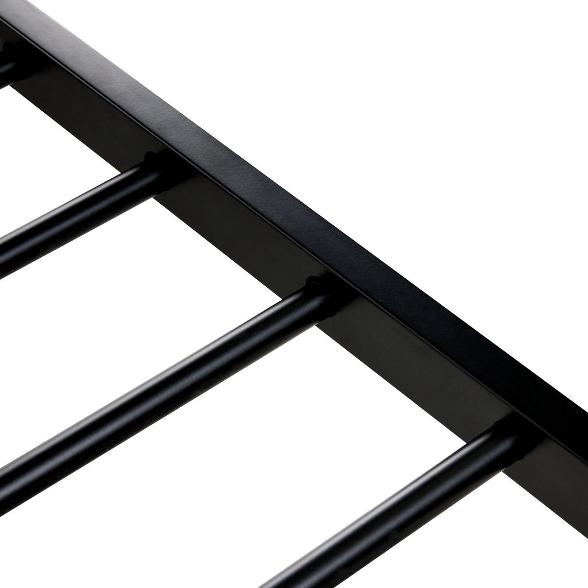 BETT mit Lattenrost 180/200 cm Hellbraun Avanton - Hellbraun/Schwarz, Metall (180/200cm) - Beliani