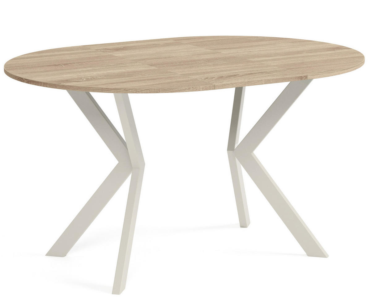 TISCH Kaschmir EWA Ausziehbar - Kaschmir/Eichefarben, Holzwerkstoff (90/90/76cm) - Sepro Meble