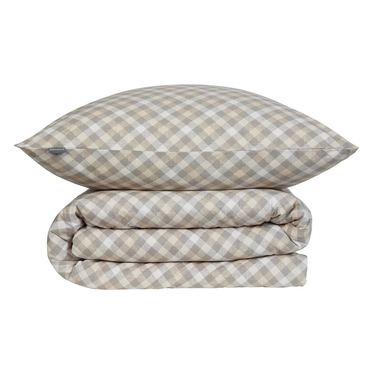 BETTWÄSCHESET Rin - Renforcé - 2-teilig - 135 x 200 cm - Grau - Grau, Textil (135/200cm) - SCHIESSER