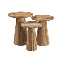 BEISTELLTISCH Conische Mangoholz Durchmesser 40 cm Natur - Naturfarben, Holz (40/40/60cm) - Villa Möbel