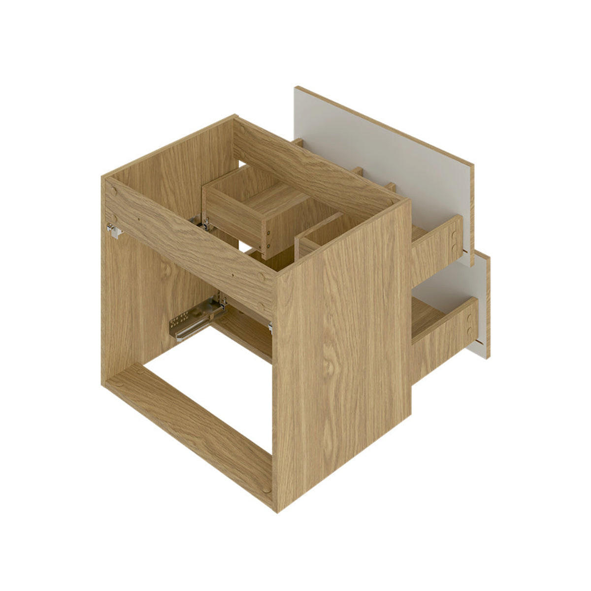 WASCHTISCH 60cm Viggo Holz - Braun, Holzwerkstoff (60/50/45.8cm) - Petits-meubles