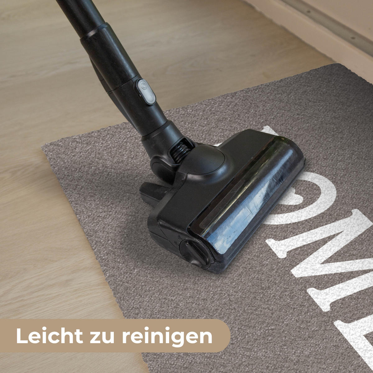 FUSSMATTE Startseite - Text - Taupe Fußabtreter 60x40 cm - Taupe, Kunststoff (60/40cm) - MuchoWow