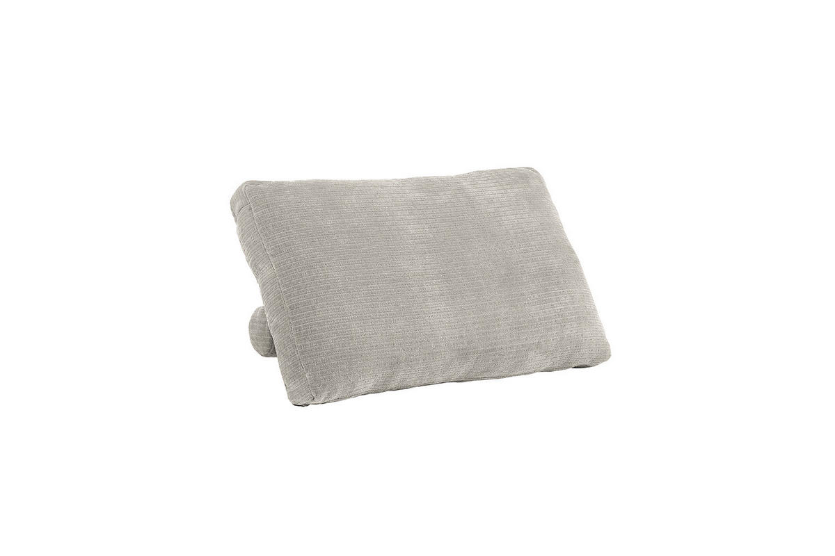RÜCKENKISSEN SEPHI Silber Cord - Silberfarben, Textil (70/20cm) - KAWOLA