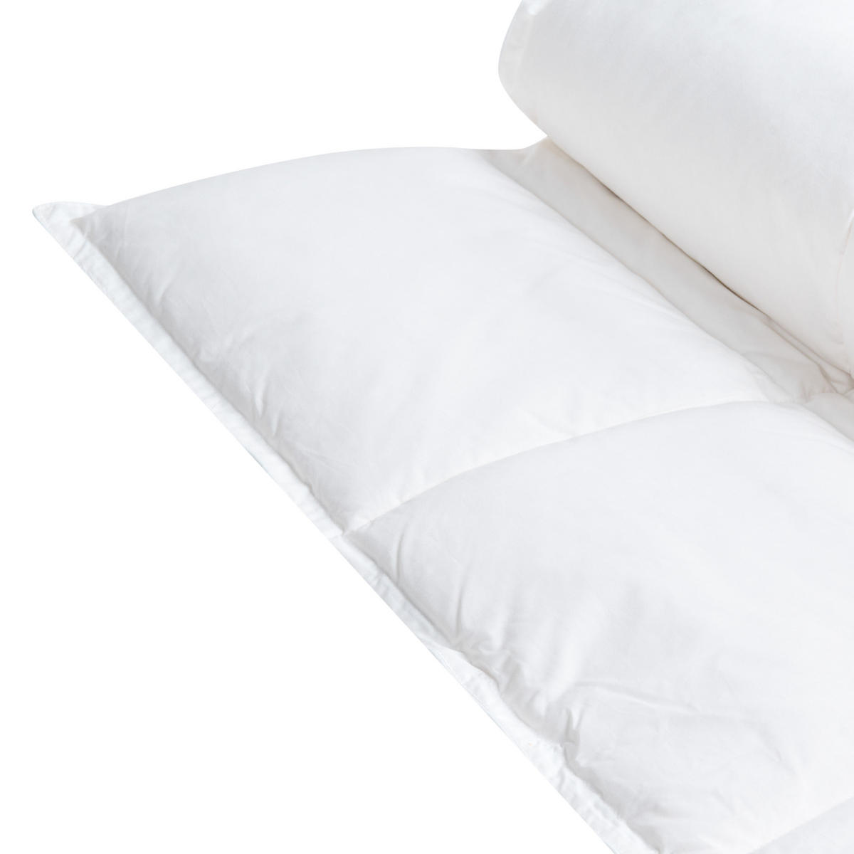 PŘIKRÝVKA Kachní prachové peří Extra Teplá 220/240 cm Grivola - bílá, textil (220/240cm) - Beliani