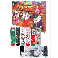 ADVENTSKALENDER Pummel & Friends Pummeleinhorn mit 12 Paar Socken Größe 35-41 - Multicolor, Textil (37/5/26.5cm) - United Labels