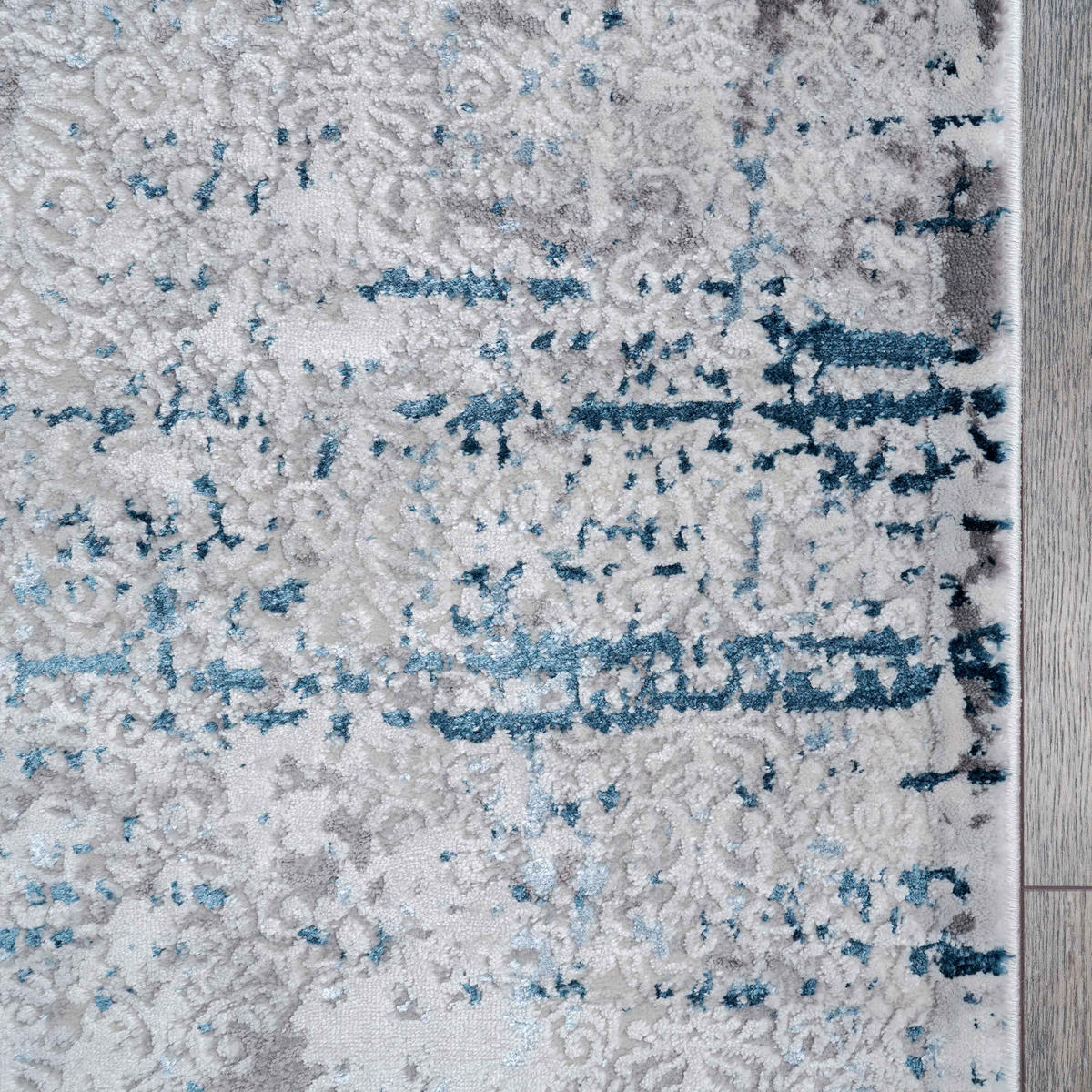 WEBTEPPICH Tweed Blau - Blau, Textil (70/240cm) - Kukoon Rugs