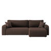 SCHLAFSOFA MILANO XL und bettkasten stoff Poso Dicker Cord Braun Rechts - Braun, Holz (274/82/145cm) - Kaiser Möbel