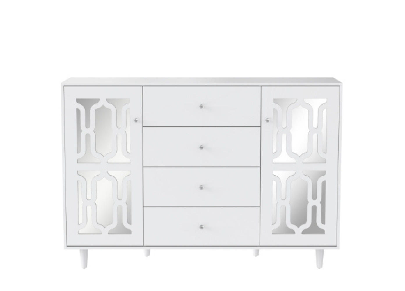 SIDEBOARD Weiß 160/40/84 cm - Weiß, Holz (160/84/40cm) - Urban Meuble