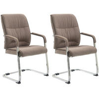 SCHWINGSTUHL 2er Set Stoff taupe - Taupe, Textil/Metall (58/102/65cm) - CLP