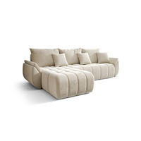 ECKSOFA Osaka - Creme, Holzwerkstoff/Textil (280/185cm) - Fun Möbel