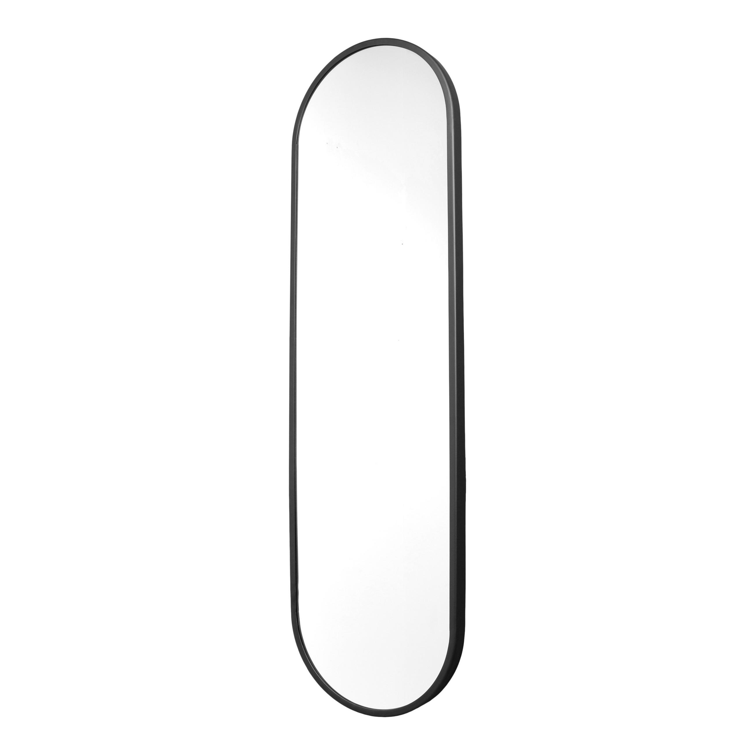 WANDSPIEGEL Orac Schwarz - Schwarz, Metall (36/122/4cm) - LOFT42