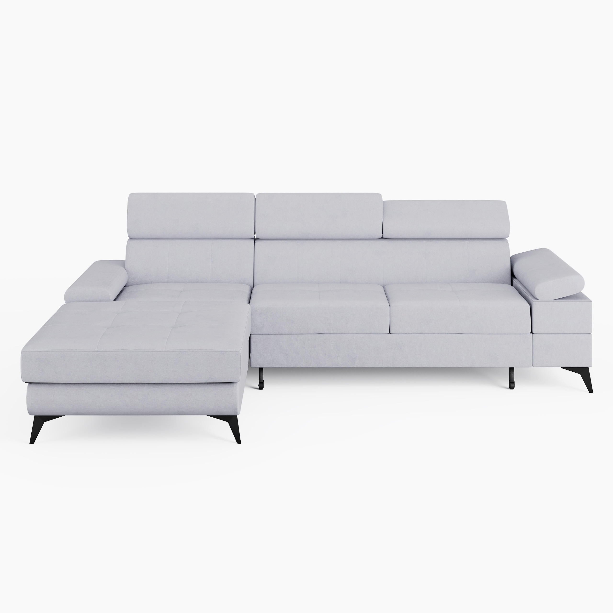 Barchello Ecksofa Hellgrau 261x190 cm