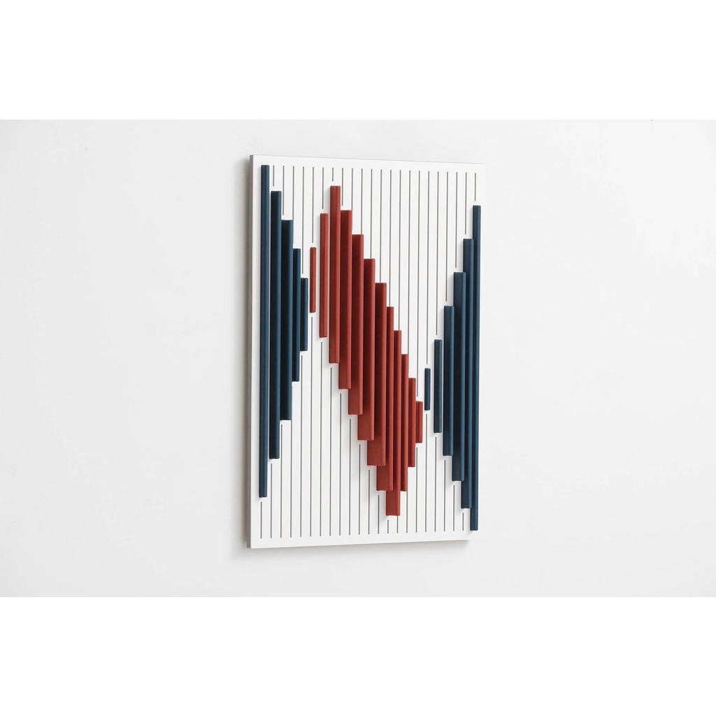 Thumbnail - Kunstloft Holzbild, Weiß, Rot, Holz, 47x60 cm, Bilder und Zubehör