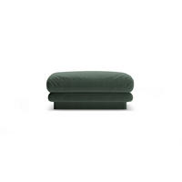 POUF Torino aus strukturiertem Stoff moosgrün - Salbeigrün, Textil (80/41/80cm) - Micadoni