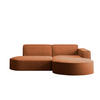 ECKSOFA Modena Studio, Cord Stoff Ziegel Rechts - Orange, Holzwerkstoff/Textil (236/165cm) - Kaiser Möbel
