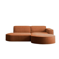 ECKSOFA Modena Studio, Cord Stoff Ziegel Rechts - Orange, Holzwerkstoff/Textil (236/165cm) - Kaiser Möbel