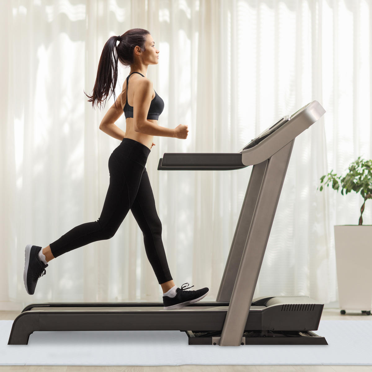 8XBODENSCHUTZMATTE - Weiß, Kunststoff (60/60cm) - Relaxdays